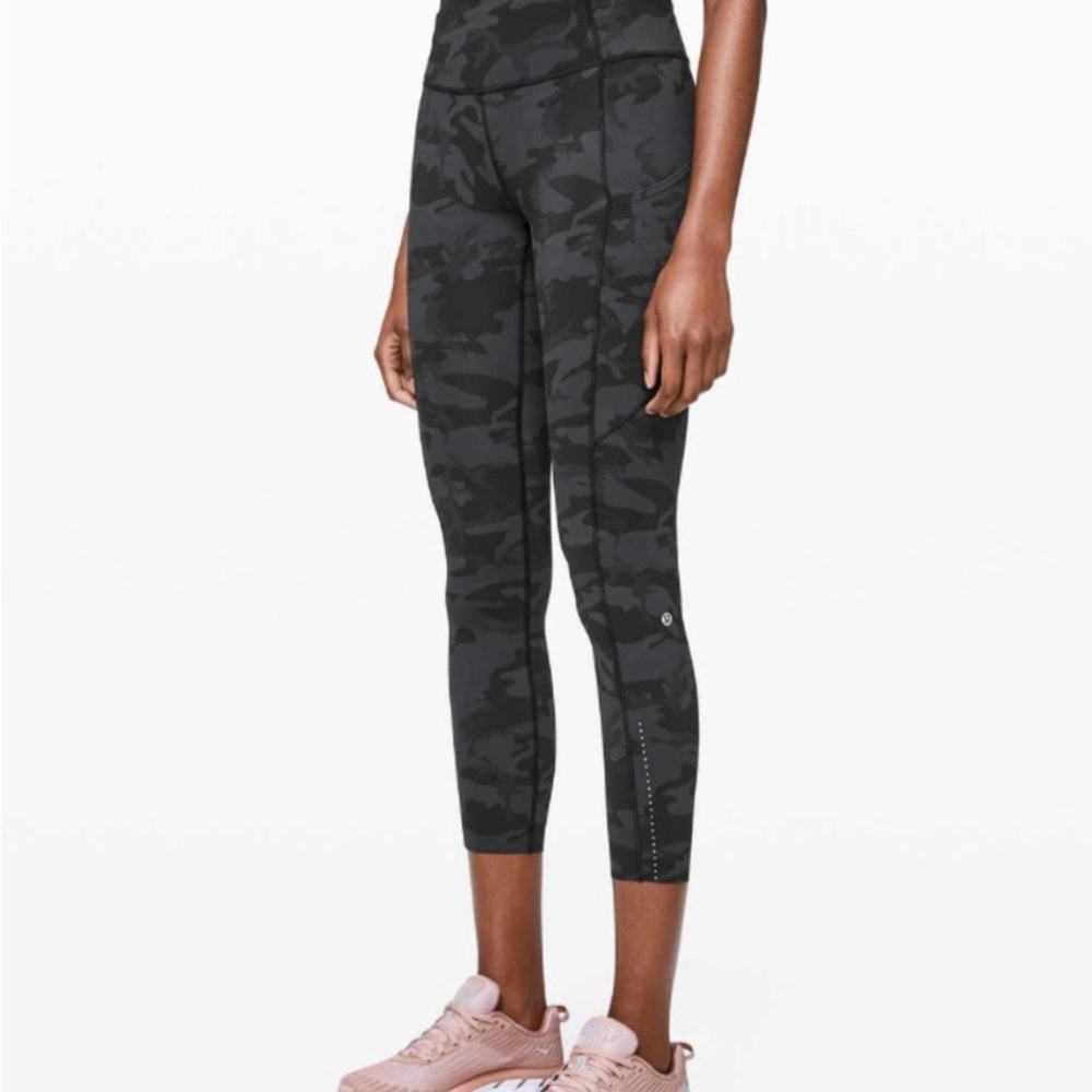 Lululemon fast and free 25” camo leggings